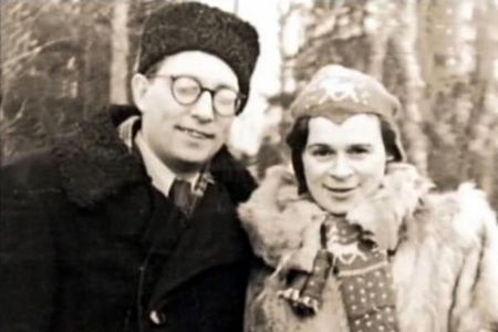 Поэт с женой Е. Успенской